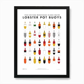 Lobster Pot Buoys Art Print