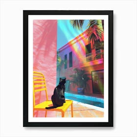 Rainbow Cat 4 Art Print