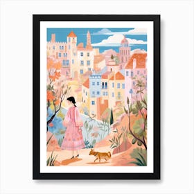 Alicante Spain 3 Illustration Art Print