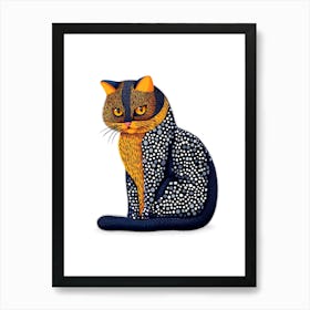 Sue - cat portrait Art Print