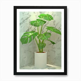 Monstera Plant 6 Art Print