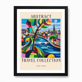 Abstract Travel Collection Poster Dublin Ireland 4 Art Print