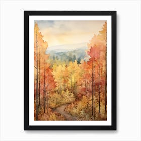 Autumn Forest Landscape Talladega National Forest Art Print