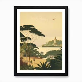 Nusa Dua Indonesia Rousseau Inspired Tropical Destination Art Print