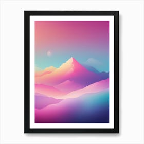 Abstract Mountain Landscape 6 Art Print