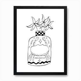 Cancer Vase Art Print