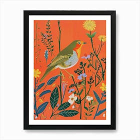Spring Birds Robin 7 Art Print