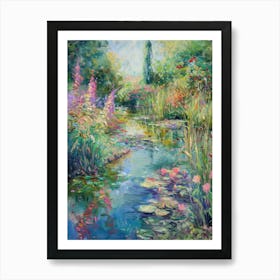  Floral Garden Fairy Pond 8 Art Print