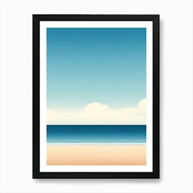 Beach Sea Sky Clouds Art Print