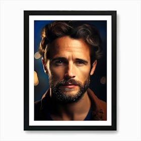 Portrait Of A Mid Age Man Art Print