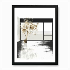 Tree In A Window Art Print