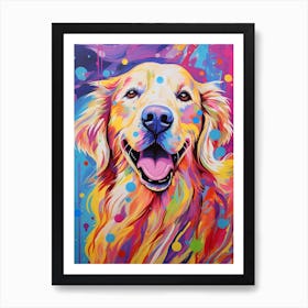 Pop Art Golden Retriever 4 Art Print