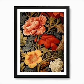 Floral Wallpaper 12 Art Print