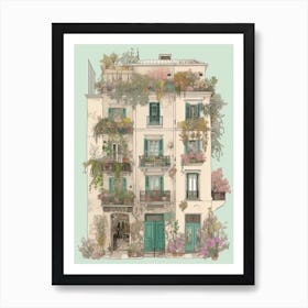 House Of Flowers Rome 4 Art Print