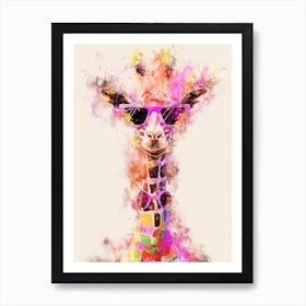 Giraffe Canvas Print Art Print