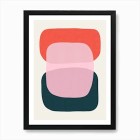 Colorful abstract shapes 20 Art Print