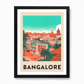 Bangalore Vintage Travel Poster Art Print