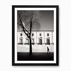 Alcala De Henares, Spain, Black And White Analogue Photography 4 Art Print