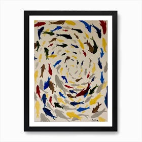 Fish Swirl Art Print