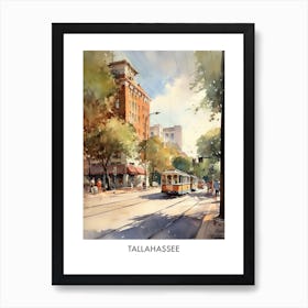 Tallahassee Watercolor 2travel Poster Art Print