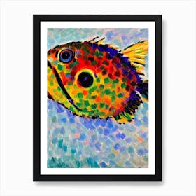 Pufferfish Matisse Inspired Art Print