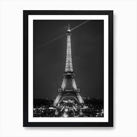 La Tour Eiffel 1 B&W Art Print