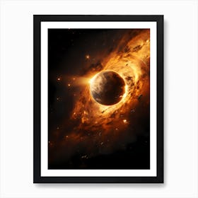 Nasa planet in space Art Print