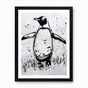 Emperor Penguin Waddling 1 Art Print