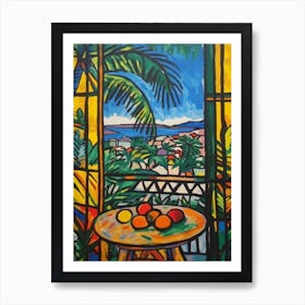 Window View Of Rio De Janeiro In The Style Of Fauvist 4 Art Print