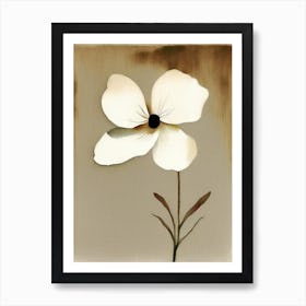 Flower Symbol 1, Abstract Painting Art Print