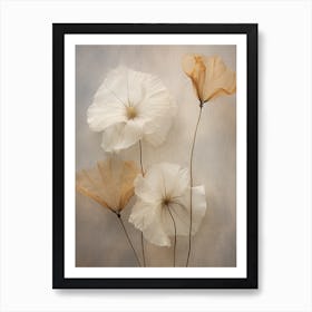 Boho Dried Flowers Morning Glory 4 Art Print