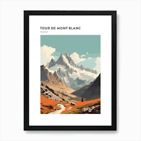 Tour De Mont Blanc France 1 Hiking Trail Landscape Poster Art Print