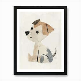 Charming Nursery Kids Animals Puppy 6 Art Print