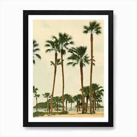 Palombaggia Beach Corsica France Vintage Art Print