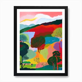 Kruger National Park South Africa Abstract Colourful Art Print