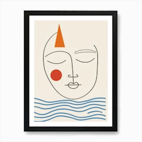 Face In The Water Art Print