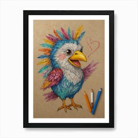 Colorful Bird 1 Art Print