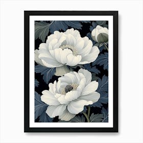 White Anemones 1 Art Print