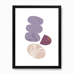 Pebbles And Marble Art Print