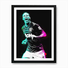 Rio Ferdinand 2 Art Print