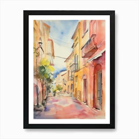 Reggio Calabria, Italy Watercolour Streets 2 Art Print