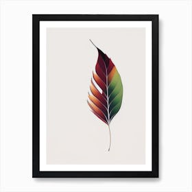 Ash Leaf Abstract Art Print