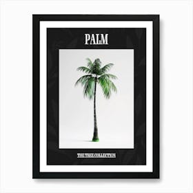 Palm Tree Pixel Illustration 3 Poster Art Print