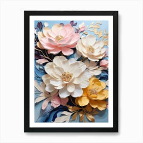 Paper Flowers 16 Art Print