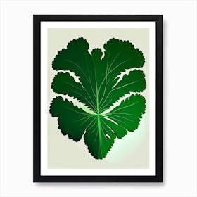 Parsley Leaf Vibrant Inspired 2 Art Print