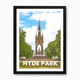 Hyde Park, London, Landmark, Wall Print, Wall Art, Poster, Print, Art Print