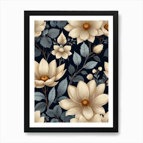 Lotus Flower Wallpaper Art Print