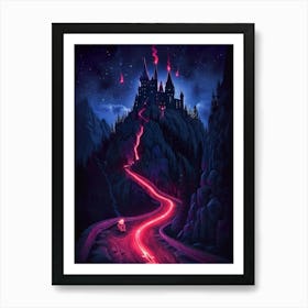 Harry Potter Castle Art Print