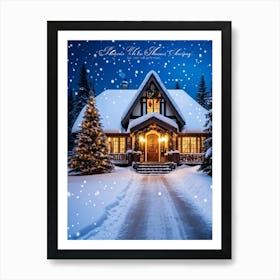 Christmas House 185 Art Print