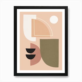 Geometry with expressive circles 13 Art Print